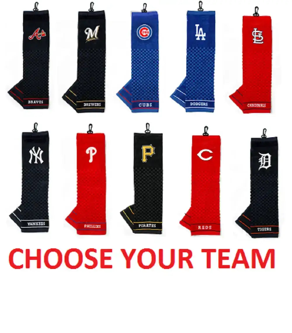 Offically Licensed MLB 16’’x22’’ Embroidered Golf Towel Choose Your Team