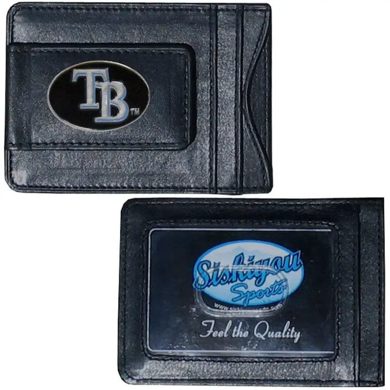 Offically Licensed MLB Baseball Leather Money Clip Card Holder Choose Your Team