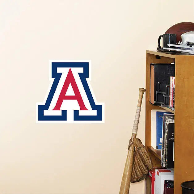Logo of the University of Arizona for NCAA Fatheads, perfect for dry wall decor