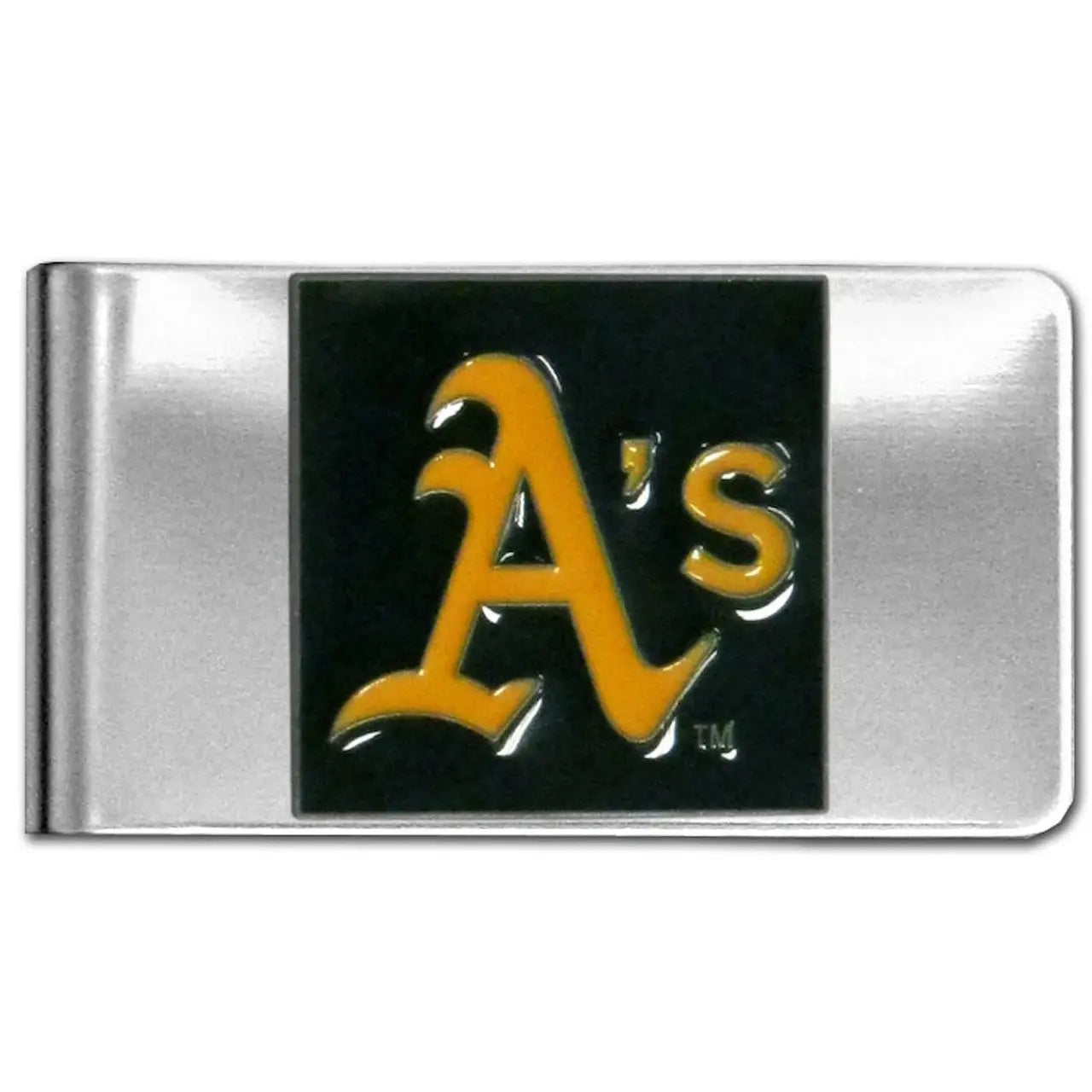 Money clip with Oakland Athletics logo, Official Licensed MLB, hand painted design