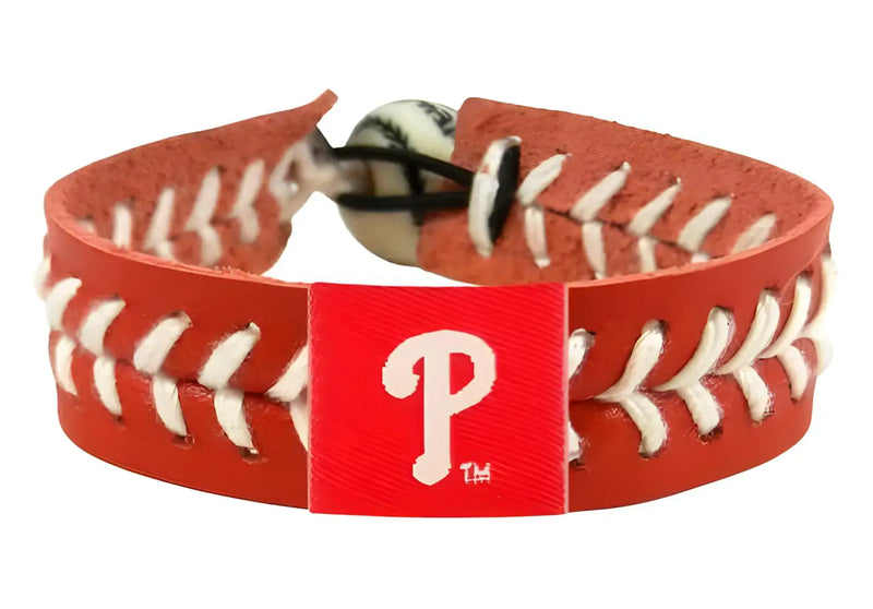 Official MLB Leather Baseball Seam Bracelet Team Color Choose Your Team