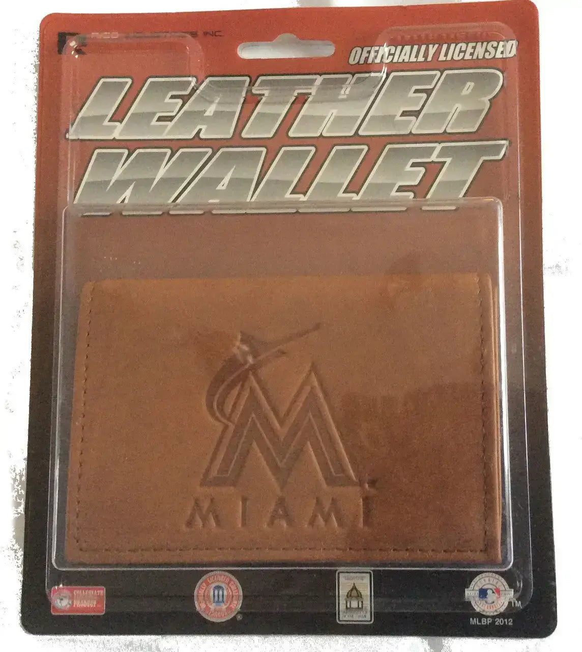 Official MLB Leather Wallet TriFold Embossed Choose Your Team