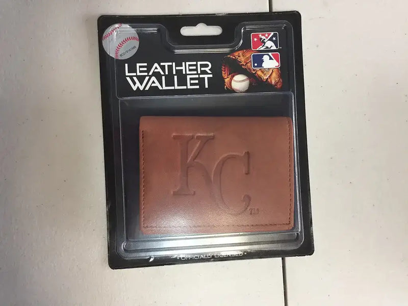 Official MLB Leather Wallet TriFold Embossed Choose Your Team