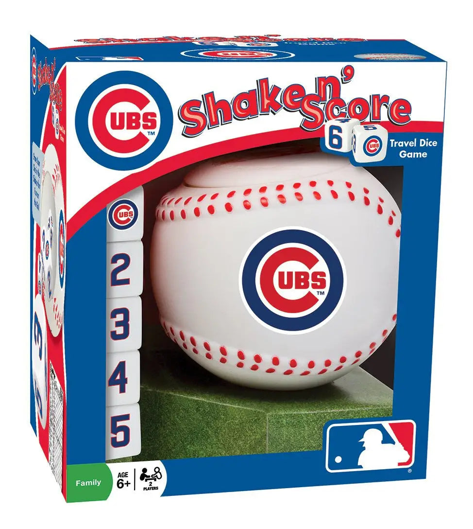 Cubs-branded Shake n Score baseball dice game from Official MLB collection