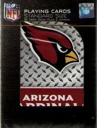 Pack of NFL Arizona Cardinals playing cards featuring team logo for NFL playing cards collection