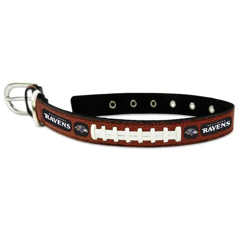 Official NFL Leather Pet Football Collar Dog Cat Choose Your Size and Your TEAM