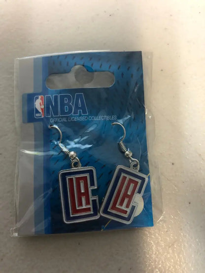 Officially licensed NBA Los Angeles Clippers team dangle earrings in stylish packaging