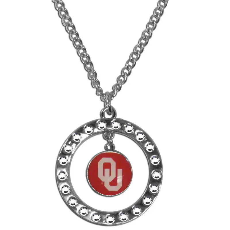 Officially Licensed NCAA Team Rhinestone Necklace Oklahoma Sooners - Sports Memorabilia