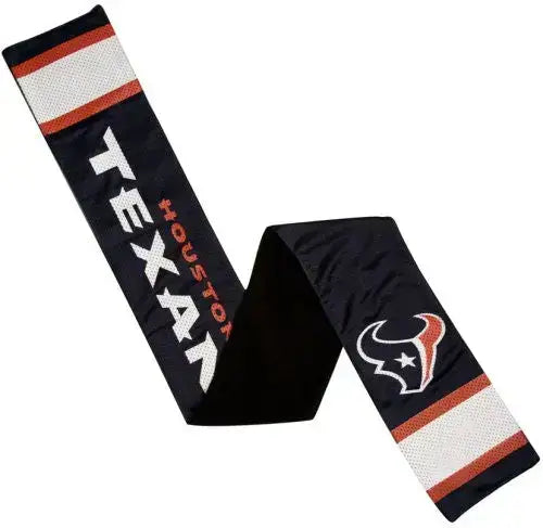 Officially Licensed NFL Jersey Scarf with Zipper Pouch - Pick Your Team - Houston Texans