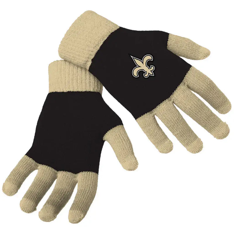 Officially Licensed NFL Knit Colorblock Gloves - Choose Your Team - Apparel