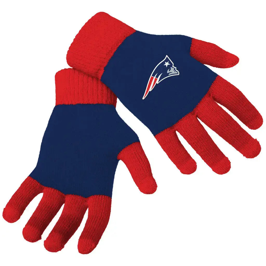 Officially Licensed NFL Knit Colorblock Gloves - Choose Your Team - Apparel