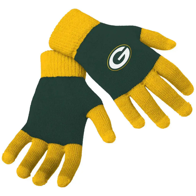 Officially Licensed NFL Knit Colorblock Gloves - Choose Your Team - Apparel