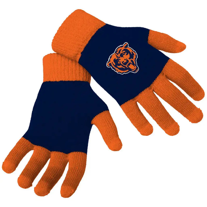 Officially Licensed NFL Knit Colorblock Gloves - Choose Your Team - Apparel