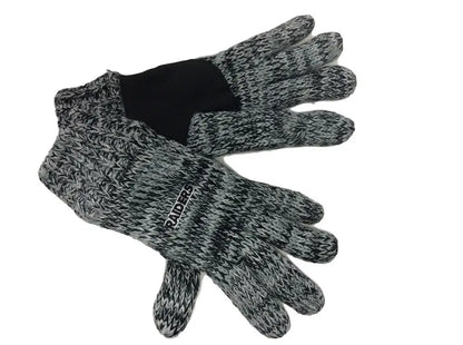 Officially licensed NFL Peak gloves feature stylish gray and black marled design