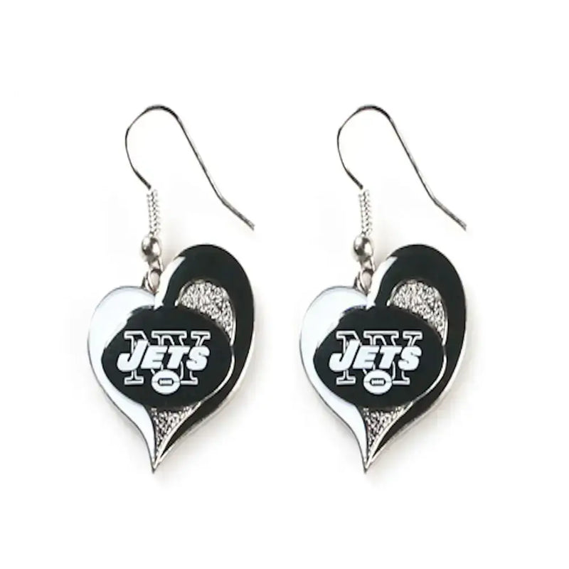 Officially Licensed NFL Swirl Heart Earrings St Louis Rams 2024