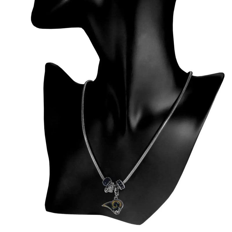 Officially Licensed NFL Team Euro Bead Necklace Choose Your Team