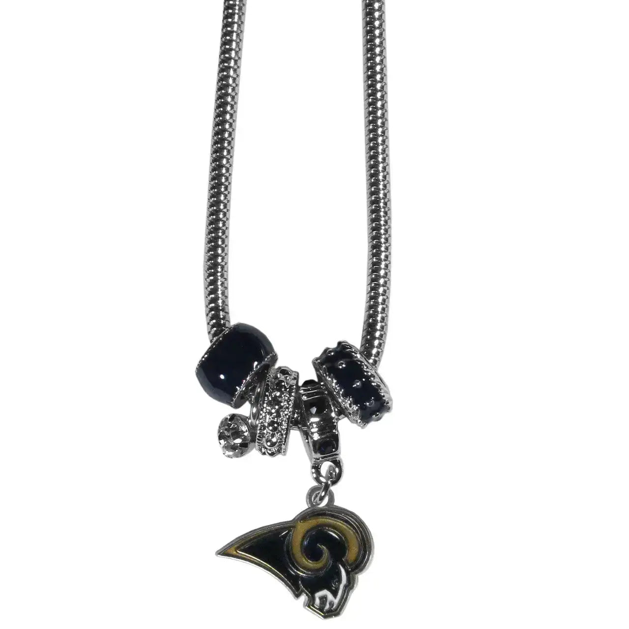 Officially Licensed NFL Team Euro Bead Necklace Choose Your Team