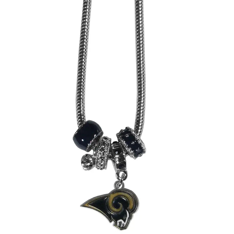 Officially Licensed NFL Team Euro Bead Necklace Choose Your Team