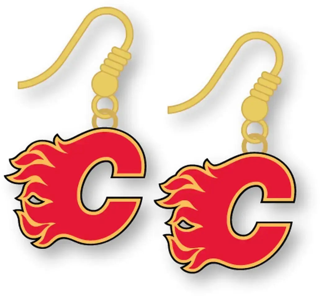 Officially Licensed NHL Hockey Team Dangle Earrings - Pick Your Team