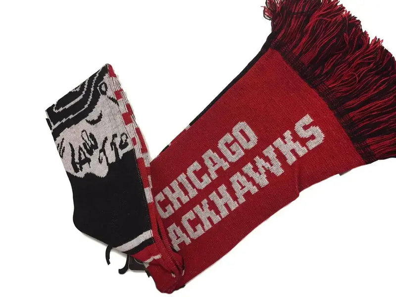 Officially Licensed NHL Two Sided Colorblock Scarf Chicago Blackhawks
