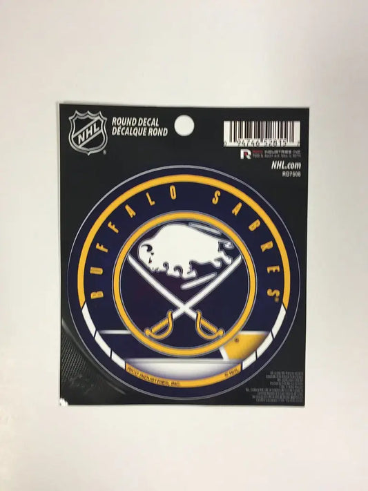 Officially licensed NHL Buffalo Sabres logo decal for avid sports fans and collectors