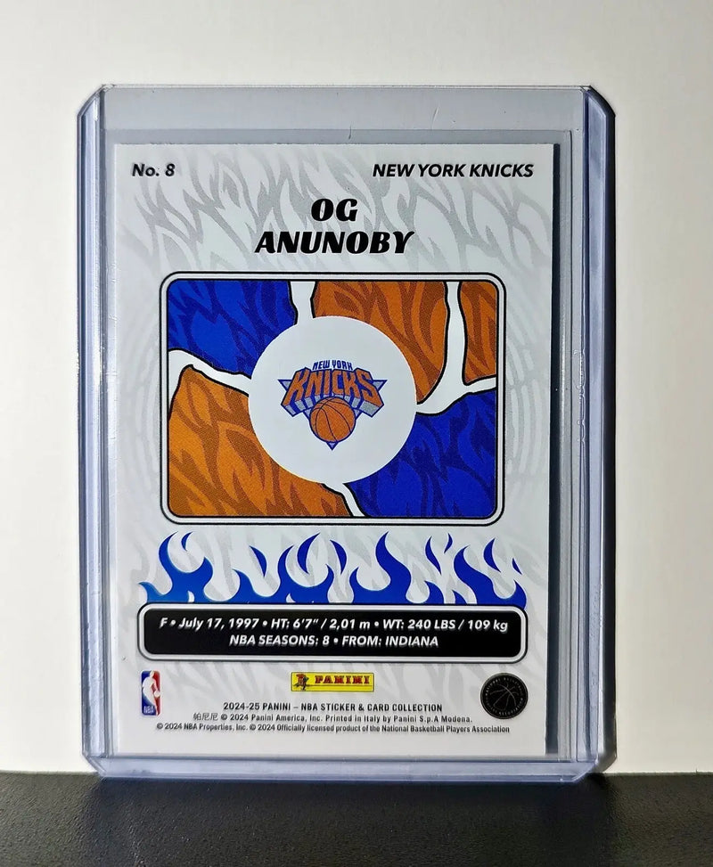 OG Anunoby 2024-25 Panini NBA #8 Sticker Card New York Knicks