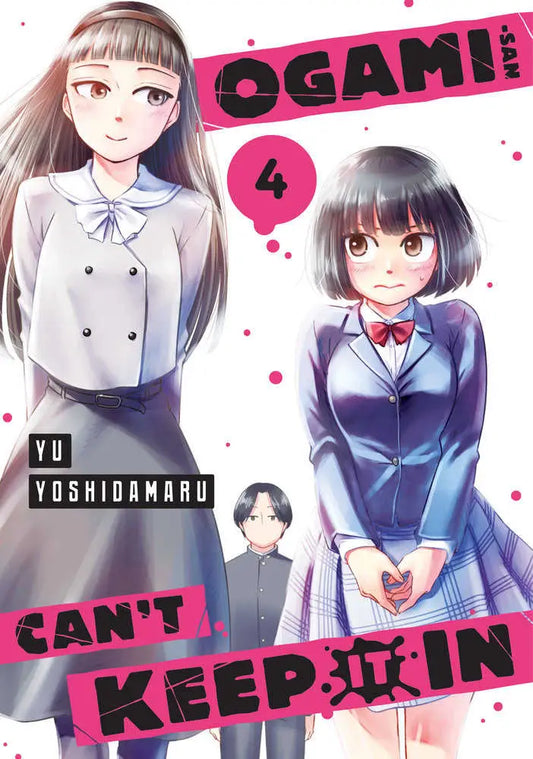 Manga book cover of Ogami Can’t Keep It In featuring anime schoolgirls for trading cards enthusiasts