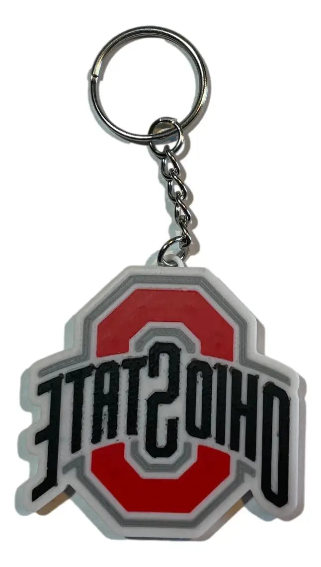 Ohio State Buckeyes logo keychain perfect as a fan gift or stocking stuffer