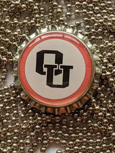 Oklahoma University collegiate bottle cap necklace - Apparel