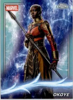 Okoye - 2025 Topps Chrome Marvel Studios - #82 - Rainbow Refractor Non_sport - Non-Sports Card Single