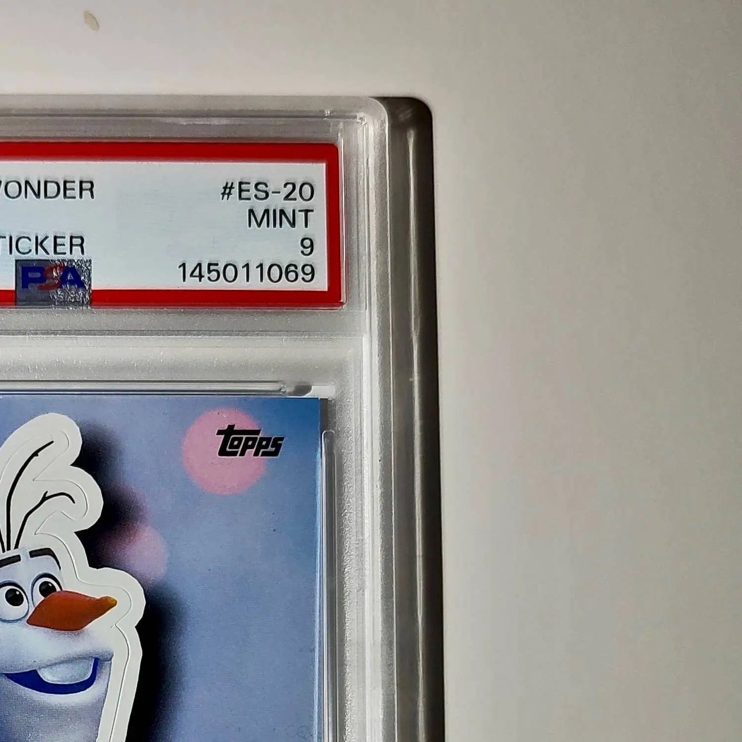 Olaf 2025 Topps Disney #ES-20 Enchanted Sticker Card Frozen PSA 9 - Non-Sports Card Single
