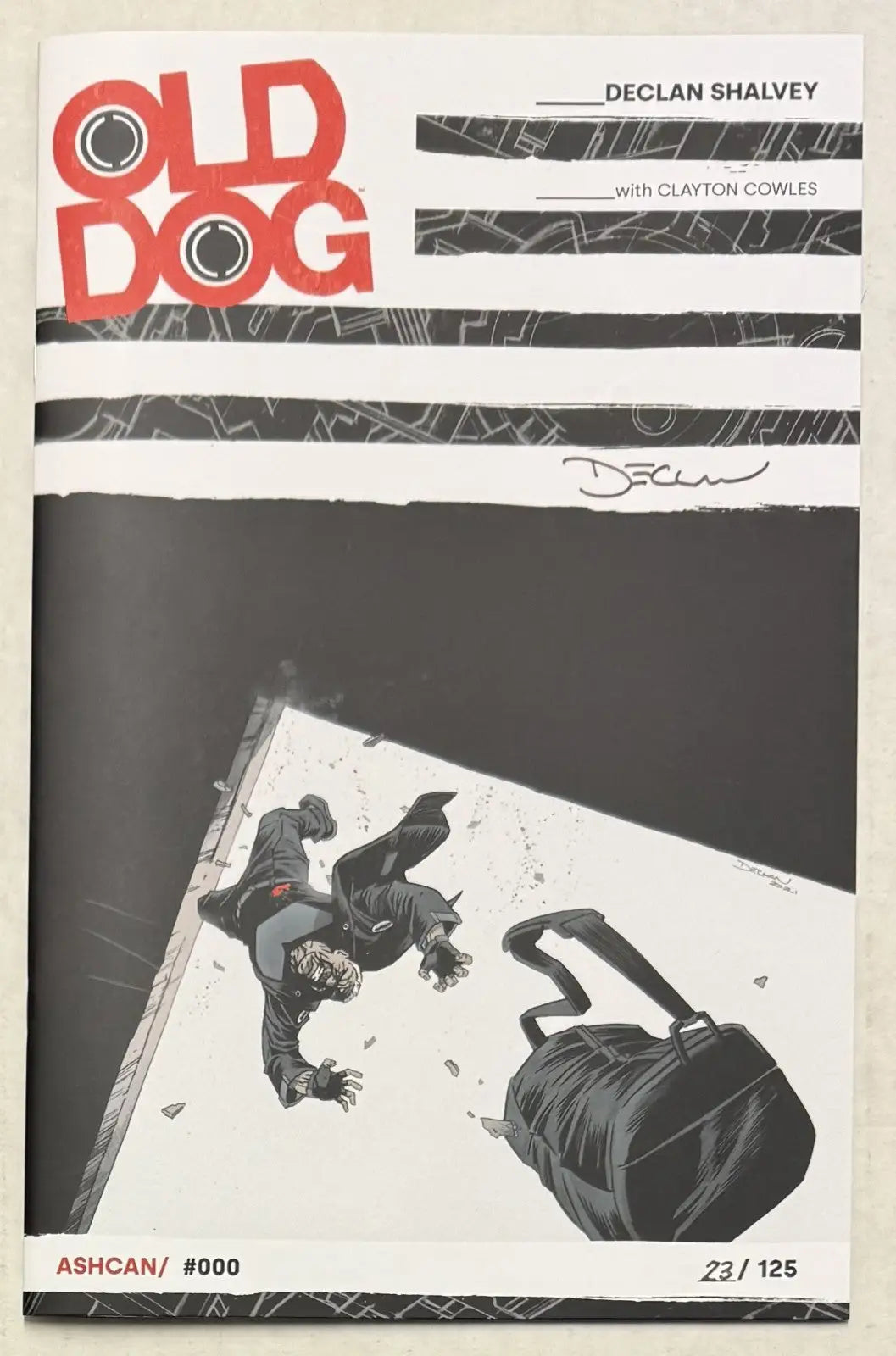 OLD DOG 1 ASHCAN IMAGE COMICS 23/125 SIGNED BY DECLAN SHALVEY* - Comic Book