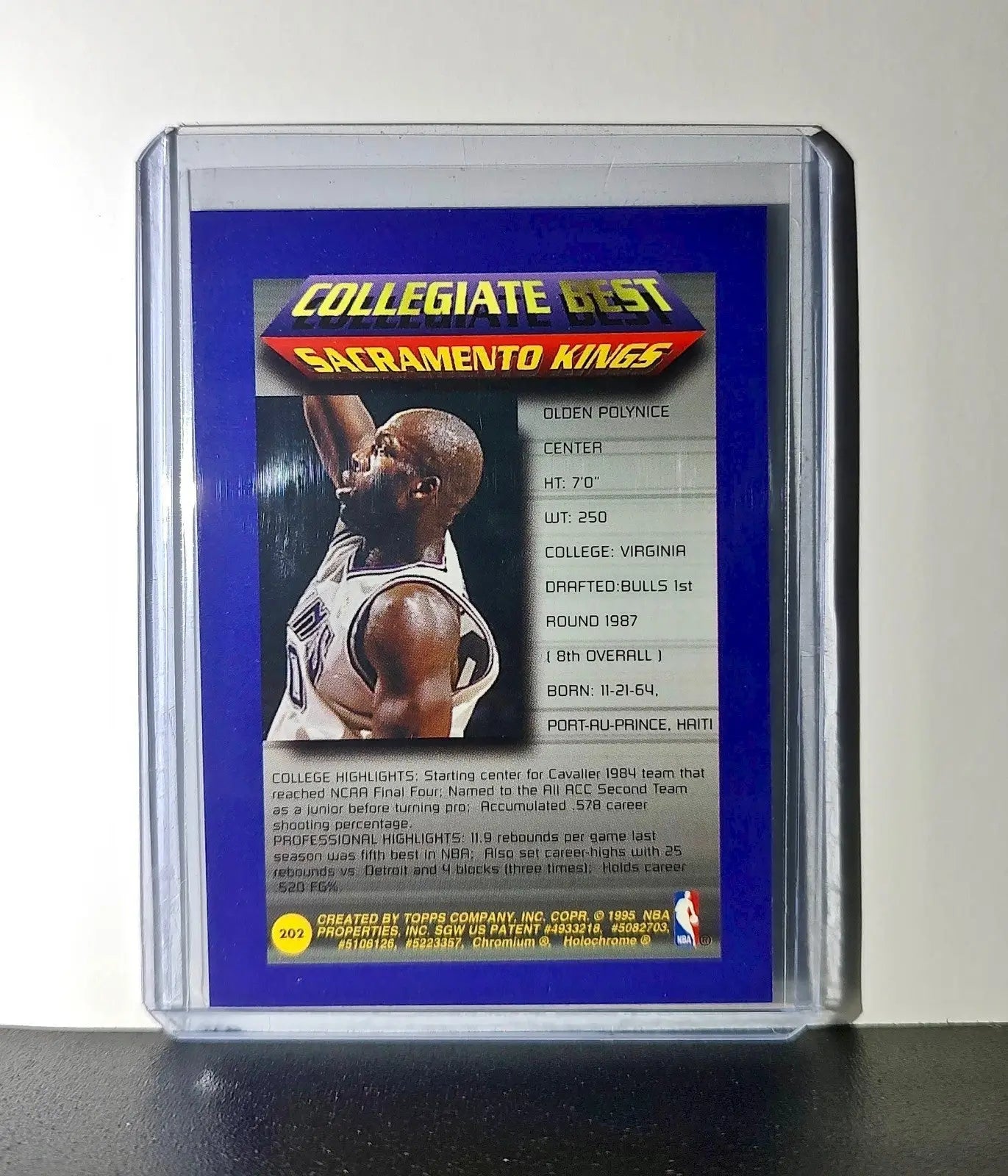 Olden Polynice 1994-95 Topps Finest #202 Collegiate Best