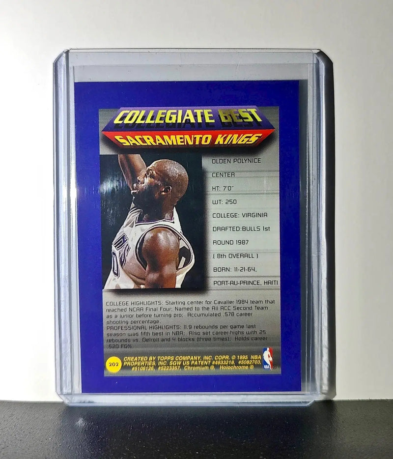Olden Polynice 1994-95 Topps Finest #202 Collegiate Best