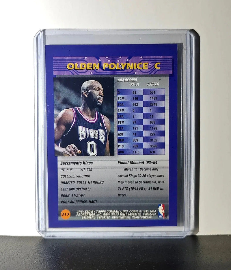 Olden Polynice 1994-95 Topps Finest #317 Basketball Card