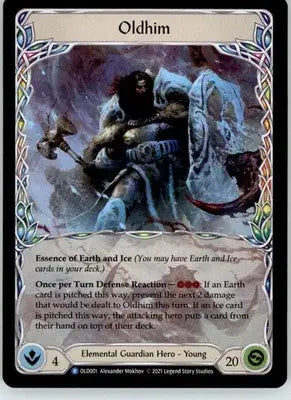 Oldhim - Blitz Deck: Tales of Aria - Oldhim - OLD001 - Rainbow Foil NM - TCG Card Single