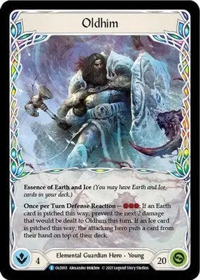 Oldhim - Blitz Deck: Tales of Aria - Oldhim - OLD001 - Rainbow Foil NM - TCG Card Single