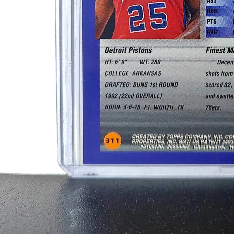 Oliver Miller 1994-95 Topps Finest #311 Basketball Card