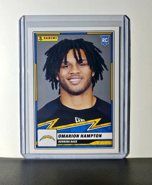 Omarion Hampton Rookie 2025 Panini NFL #79 Sticker Card Los Angeles Chargers - Football Card Single