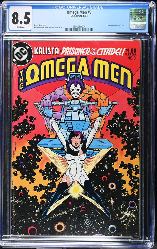 Omega Men #3 (1983) Graded CGC 8.5 VF First Lobo - Comic Book