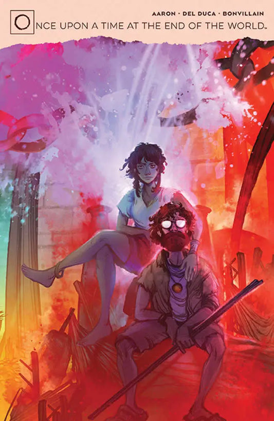 Dynamic comic book cover artwork for Once Upon A Time At End Of World #9, featuring stunning colors