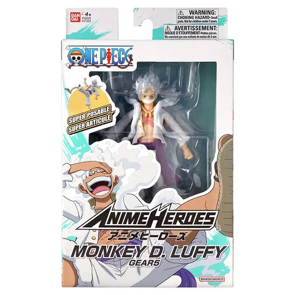 One Piece Action Figure: Anime Heroes - Monkey D. Luffy Gear 5 - Action Figure & Toy
