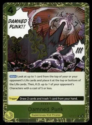 One Piece Card Game Damned Punk #OP01-118 One Piece Royal Blood - One Piece Card Single