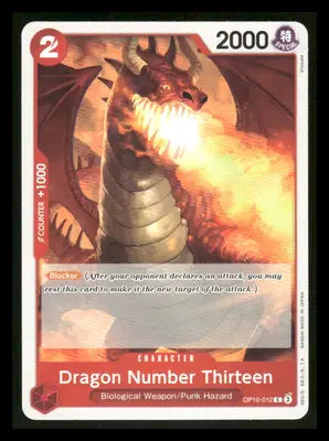 One Piece Card Game Dragon Number Thirteen #OP10-012 One Piece Royal Blood - One Piece Card Single