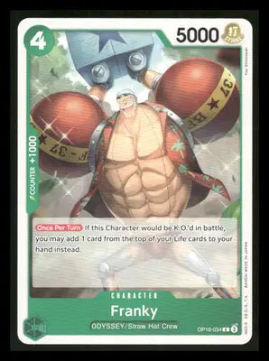 One Piece Card Game Franky #OP10-034 One Piece Royal Blood - One Piece Card Single