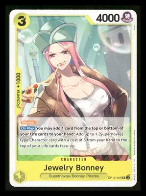One Piece Card Game Jewelry Bonney #OP01-107 One Piece Royal Blood - One Piece Card Single