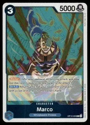 One Piece Card Game Marco #OP01-055 One Piece Royal Blood - One Piece Card Single