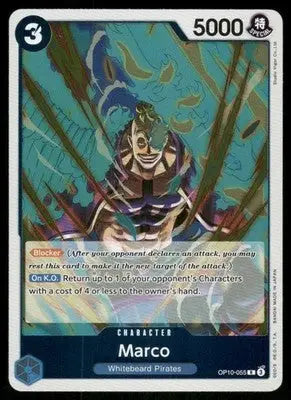 One Piece Card Game Marco #OP10-055 Holo One Piece Royal Blood - One Piece Card Single