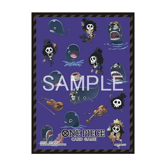 One Piece Card Game Official Sleeves - Brook & Laboon (70-Pack) - Gaming Supplies - Card Sleeves