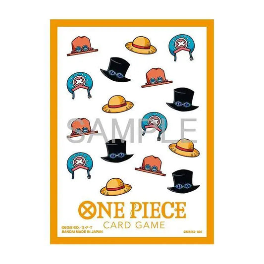 One Piece Card Game Official Sleeves - Hat Patterns (70-Pack) - Gaming Supplies - Card Sleeves